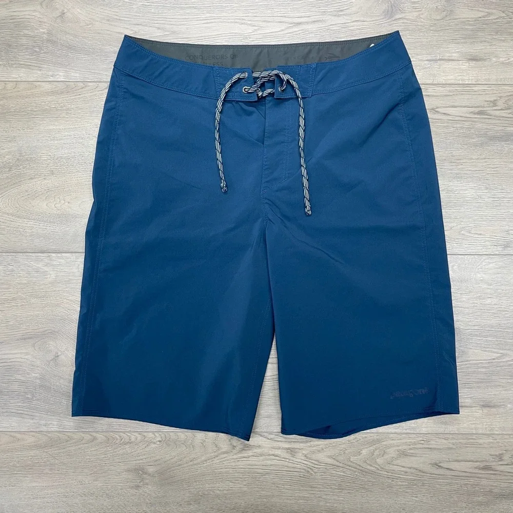 Patagonia Hydropeak Board Shorts Mens 30 Blue STY86480 Drawstring Swim Trunks